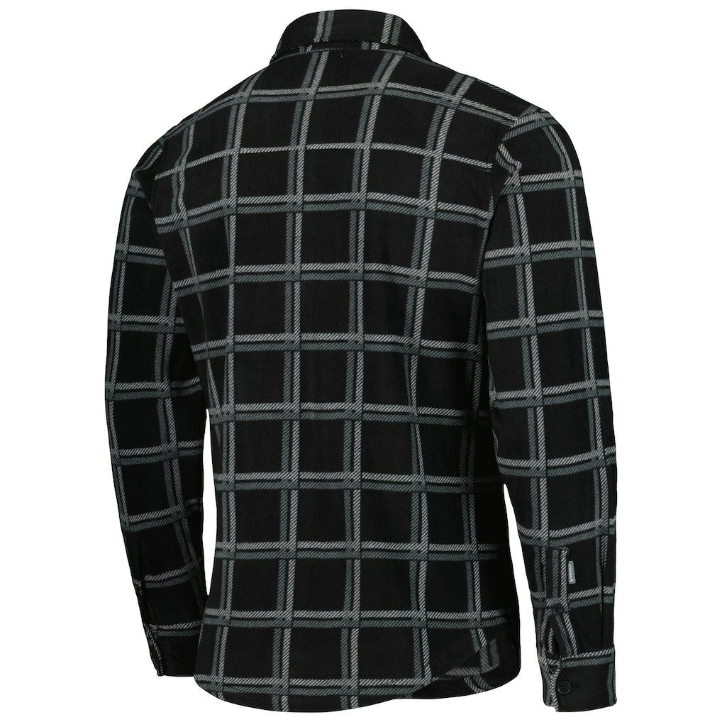 Pittsburgh Steelers Antigua Industry Flannel Button-Up Shirt Jacket - Black - NFL