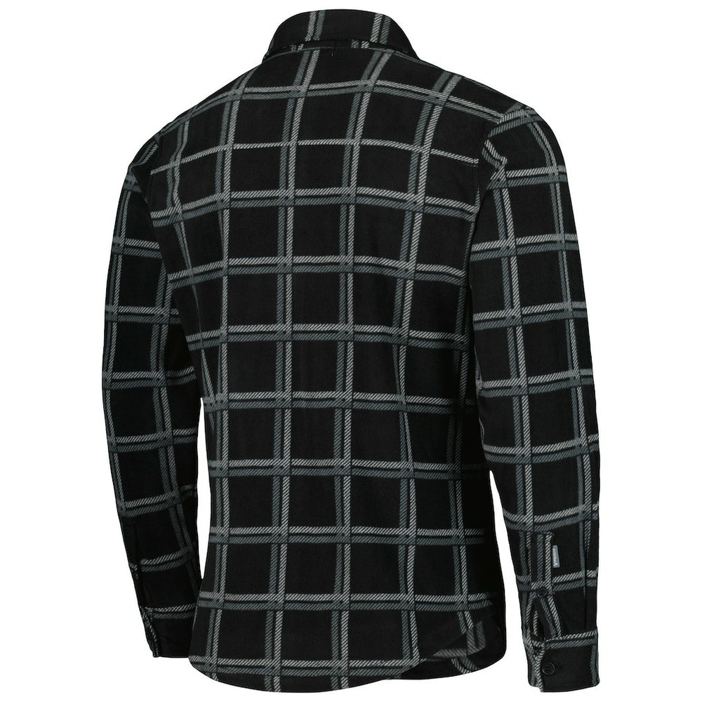 Pittsburgh Steelers Antigua Industry Flannel Button-Up Shirt Jacket - Black - NFL