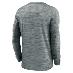 Tennessee Titans Sideline Team Velocity Performance Long Sleeve T-Shirt - Heather Gray - Nike