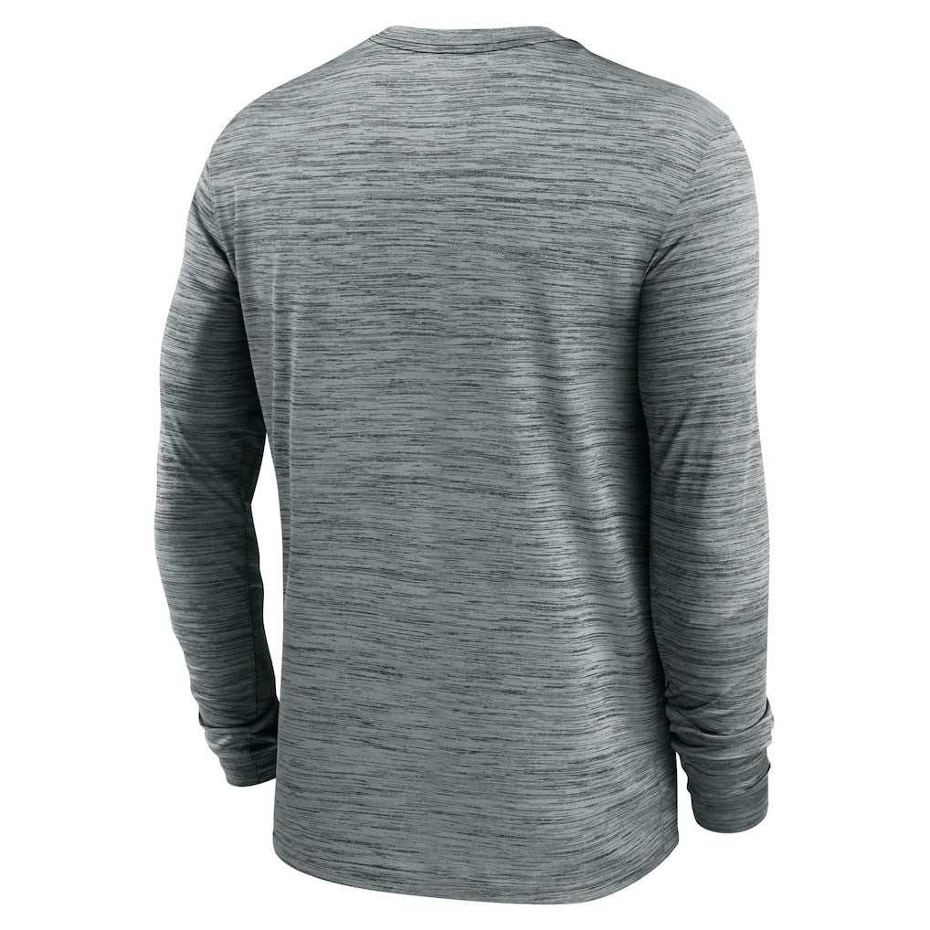 Cleveland Browns Sideline Team Velocity Performance Long Sleeve T-Shirt - Heather Gray - Nike