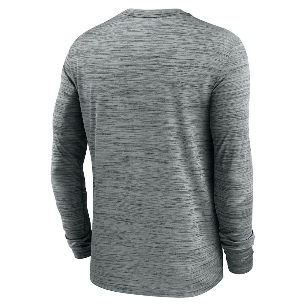 Cleveland Browns Sideline Team Velocity Performance Long Sleeve T-Shirt - Heather Gray - Nike