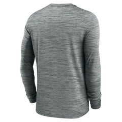 Cleveland Browns Sideline Team Velocity Performance Long Sleeve T-Shirt - Heather Gray - Nike