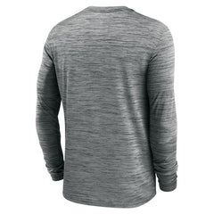 Los Angeles Rams Sideline Team Velocity Performance Long Sleeve T-Shirt - Heather Gray - Nike