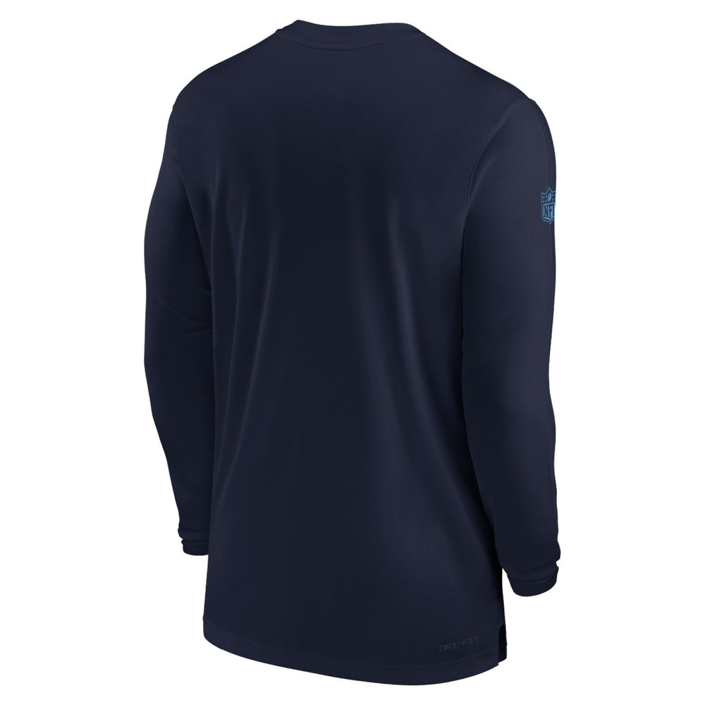 Tennessee Titans Sideline Coach Performance Long Sleeve T-Shirt - Navy - Nike