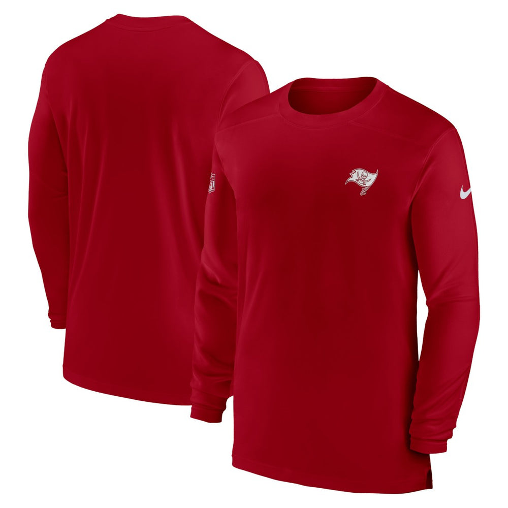 Tampa Bay Buccaneers Sideline Coach Performance Long Sleeve T-Shirt - Red - Nike