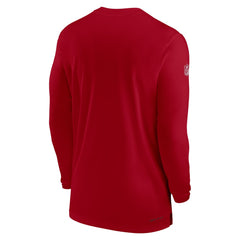 Tampa Bay Buccaneers Sideline Coach Performance Long Sleeve T-Shirt - Red - Nike