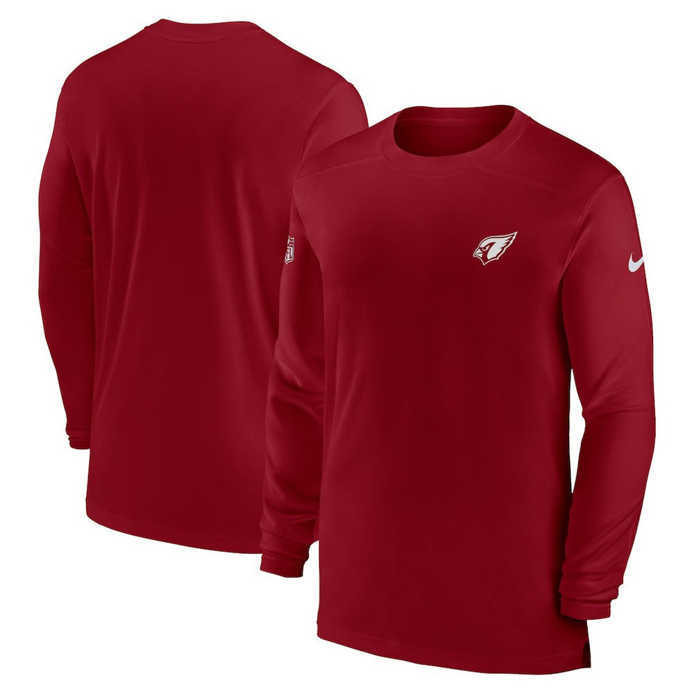 Arizona Cardinals Sideline Coach Performance Long Sleeve T-Shirt - Cardinal - Nike