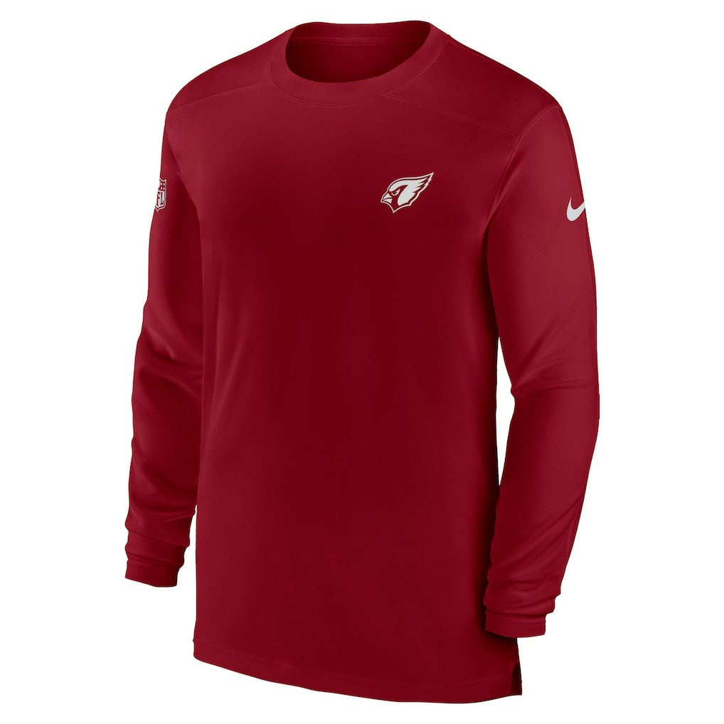 Arizona Cardinals Sideline Coach Performance Long Sleeve T-Shirt - Cardinal - Nike