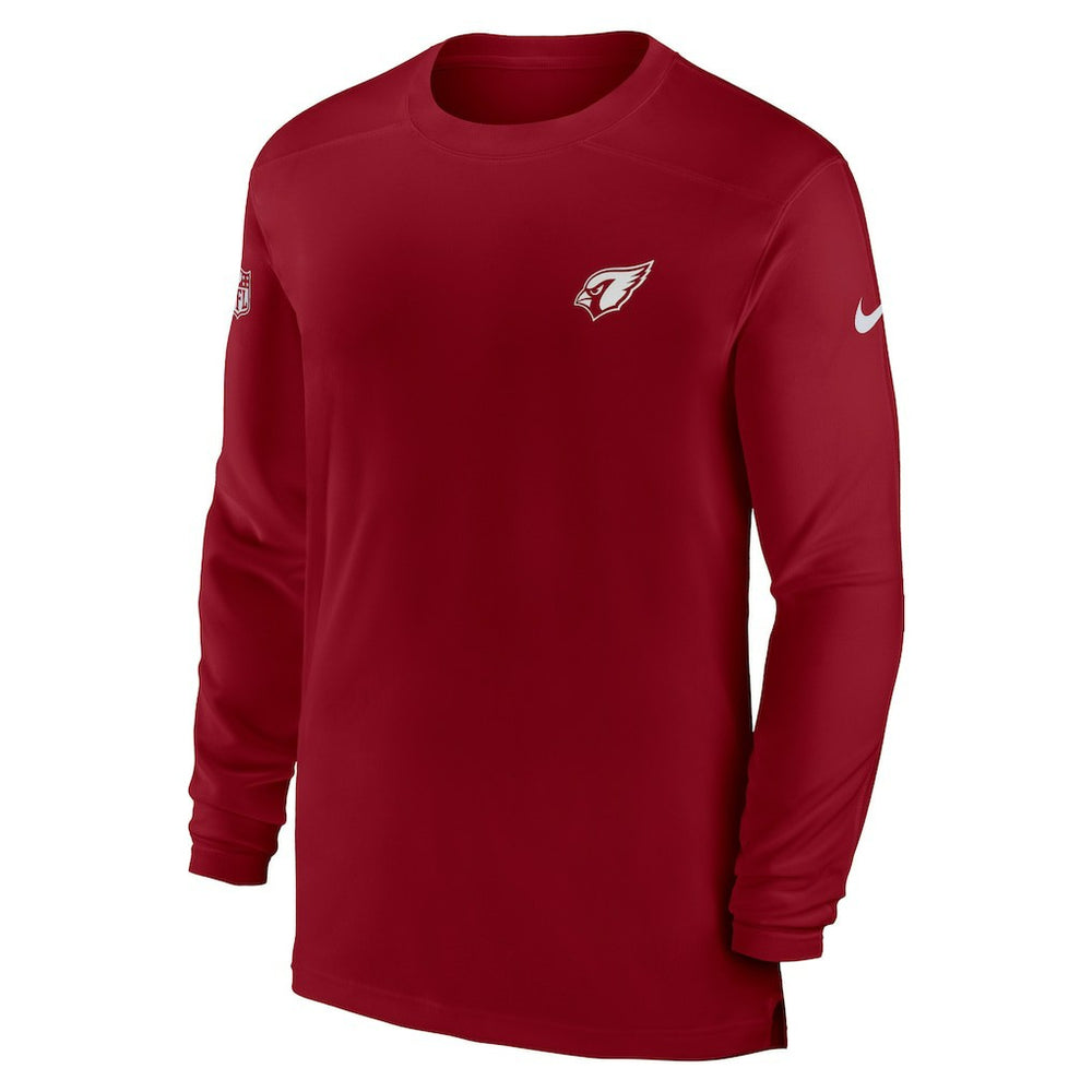 Arizona Cardinals Sideline Coach Performance Long Sleeve T-Shirt - Cardinal - Nike