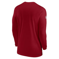 Arizona Cardinals Sideline Coach Performance Long Sleeve T-Shirt - Cardinal - Nike
