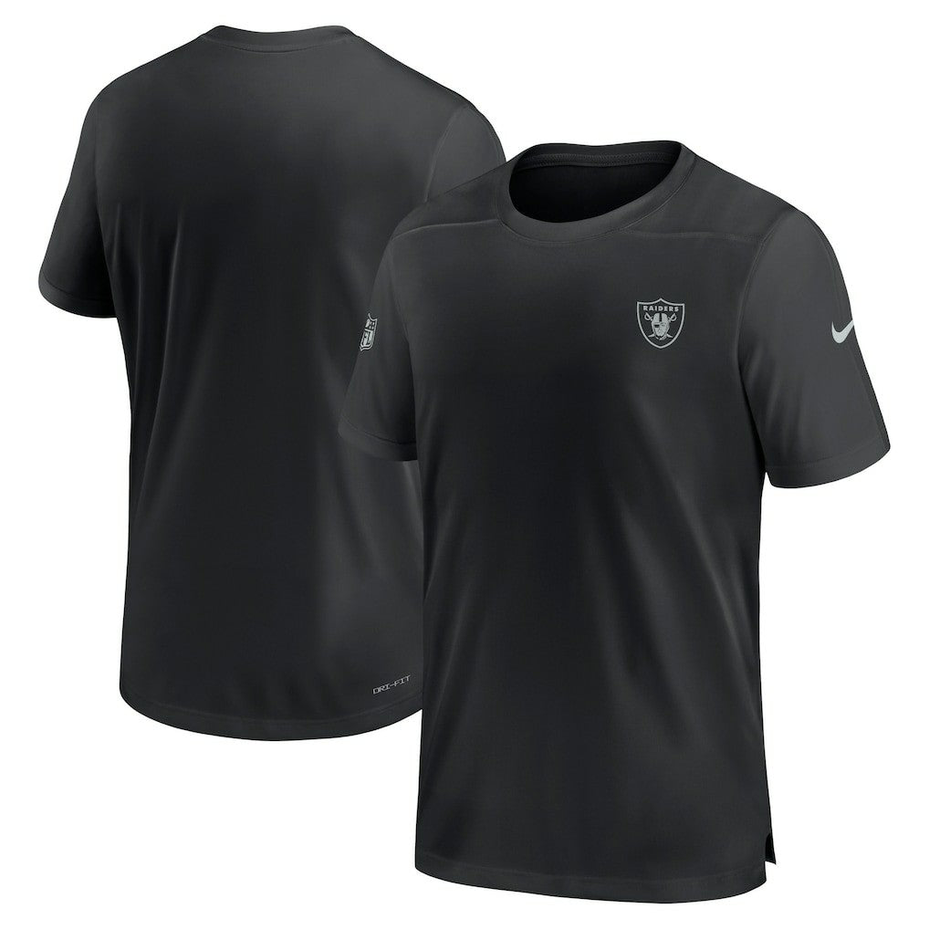 Las Vegas Raiders Sideline Coach Performance T-Shirt - Black - Nike