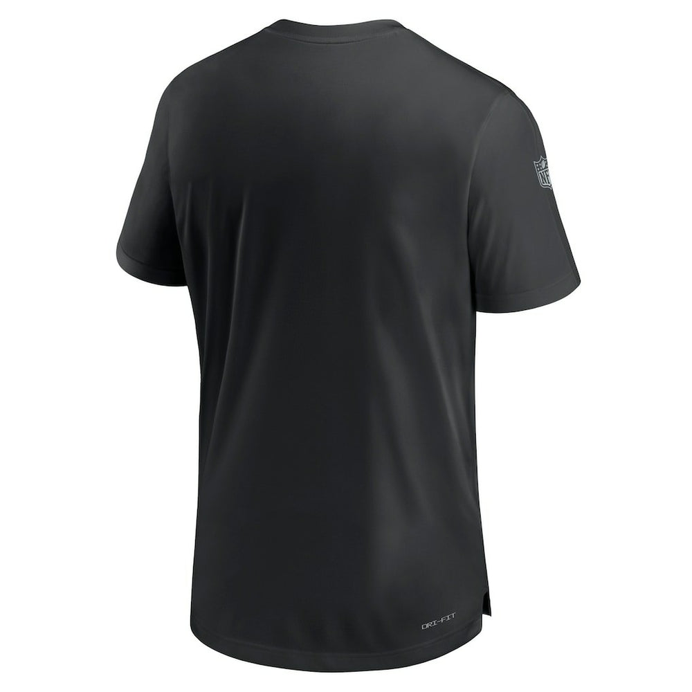 Las Vegas Raiders Sideline Coach Performance T-Shirt - Black - Nike