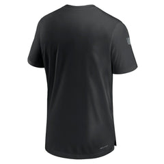 Las Vegas Raiders Sideline Coach Performance T-Shirt - Black - Nike