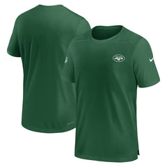 New York Jets Sideline Coach Performance T-Shirt - Green - Nike