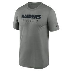 Las Vegas Raiders Sideline Legend Performance T-Shirt - Heather Gray - Nike