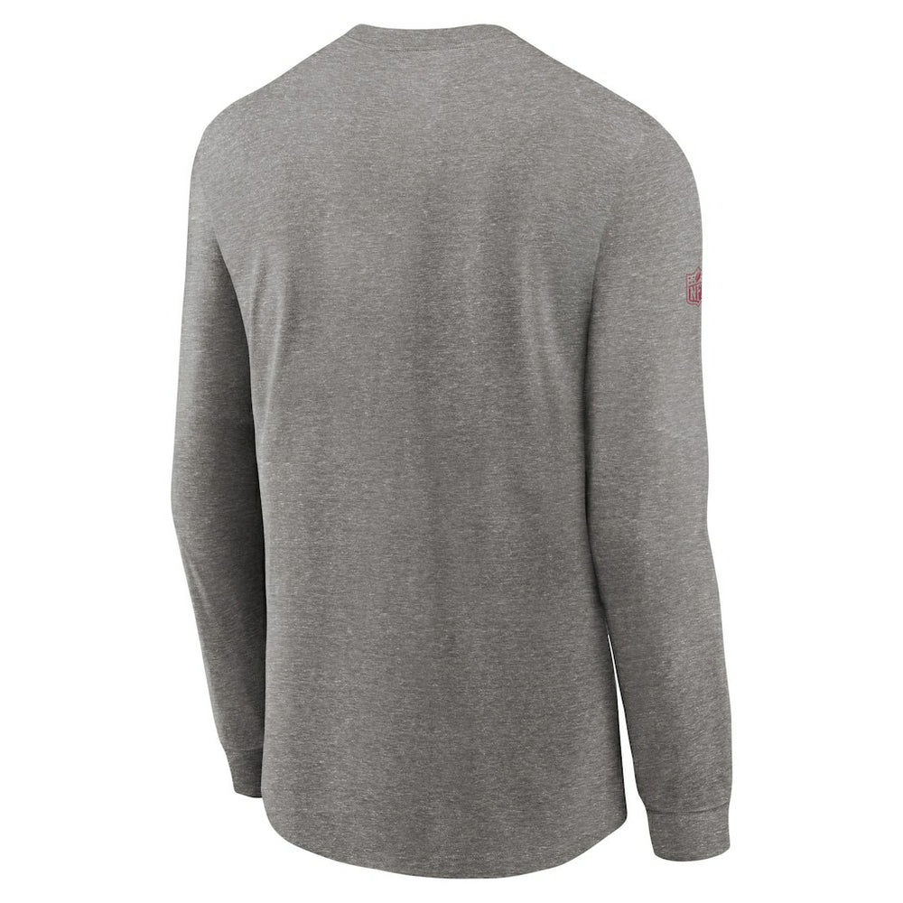Arizona Cardinals Sideline Performance Long Sleeve T-Shirt - Heather Gray - Nike