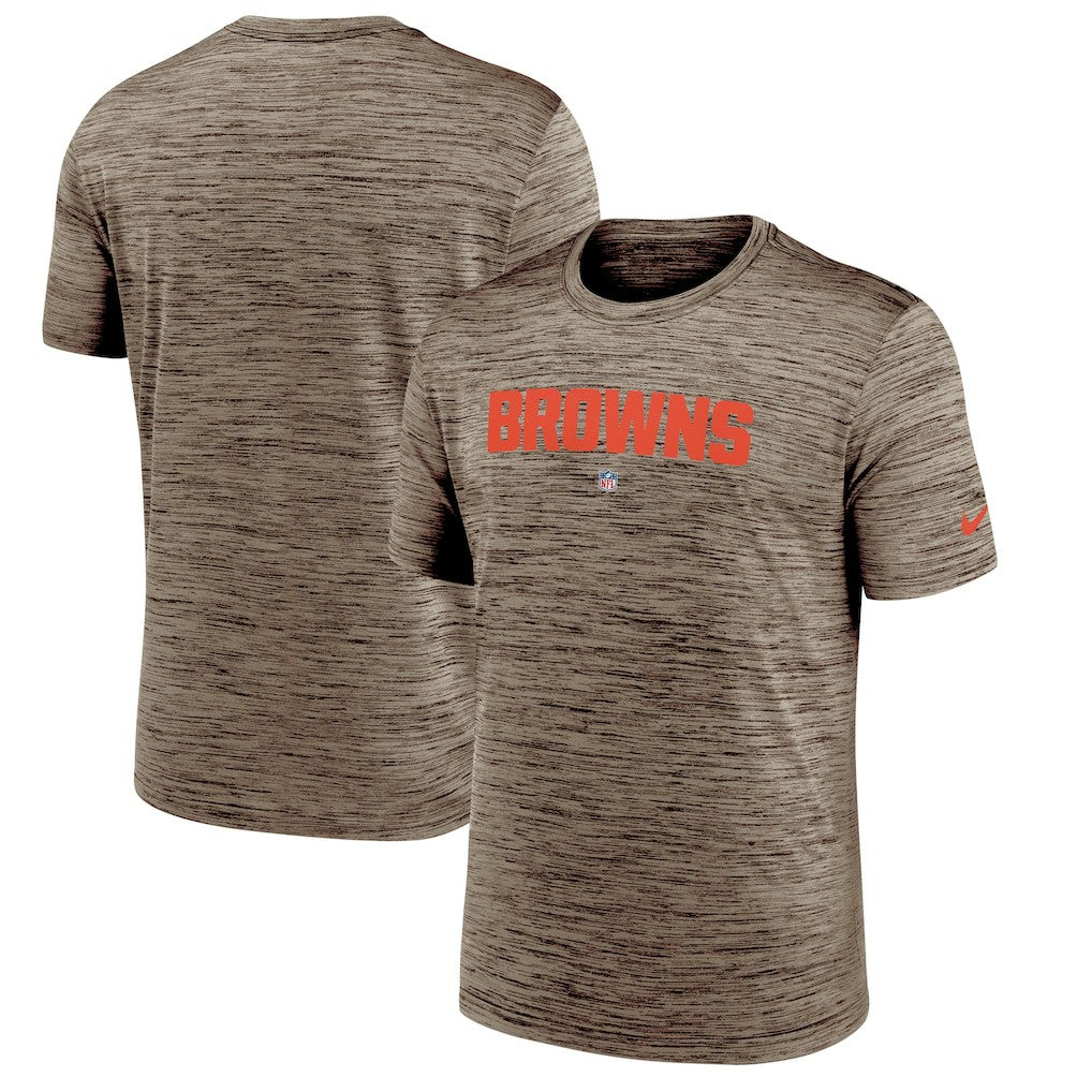 Cleveland Browns Velocity Performance T-Shirt - Brown - Nike