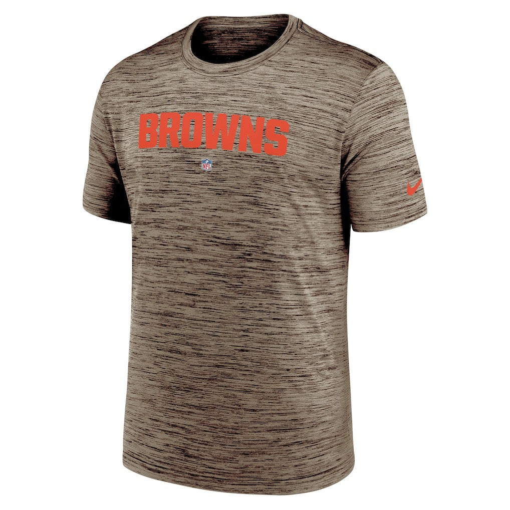 Cleveland Browns Velocity Performance T-Shirt - Brown - Nike