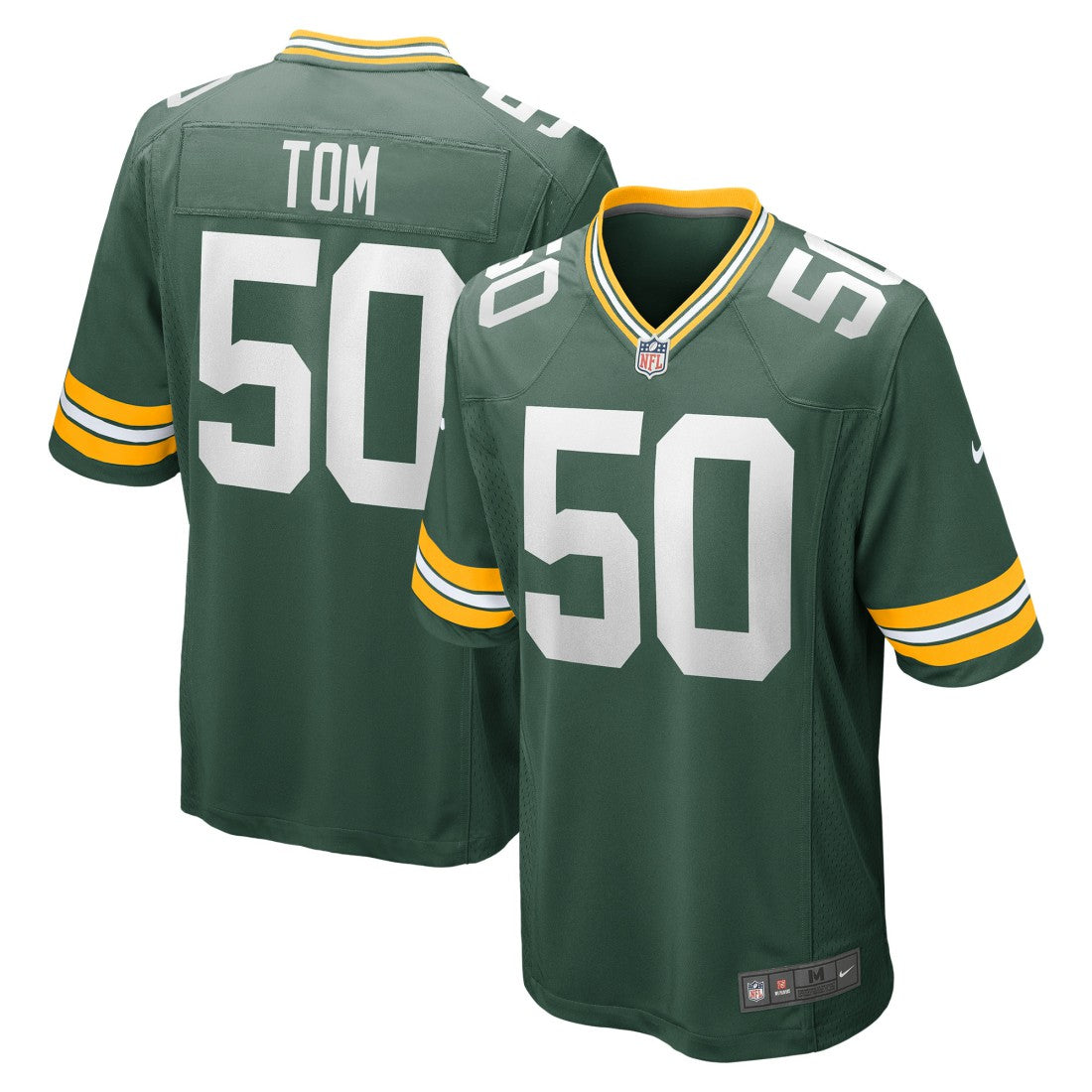 Zach Tom Green Bay Packers Game Player Jersey - Green - Nike