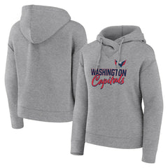 Washington Capitals Fanatics Women's Script Favorite Pullover Hoodie - Heather Gray | Fanatics discount