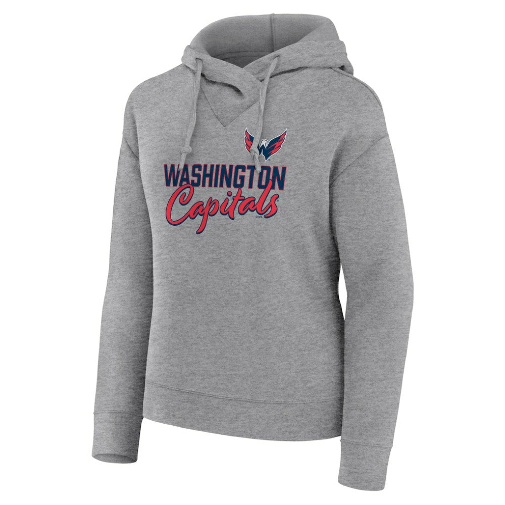 Washington Capitals Fanatics Women's Script Favorite Pullover Hoodie - Heather Gray | Fanatics discount