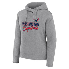 Washington Capitals Fanatics Women's Script Favorite Pullover Hoodie - Heather Gray | Fanatics discount