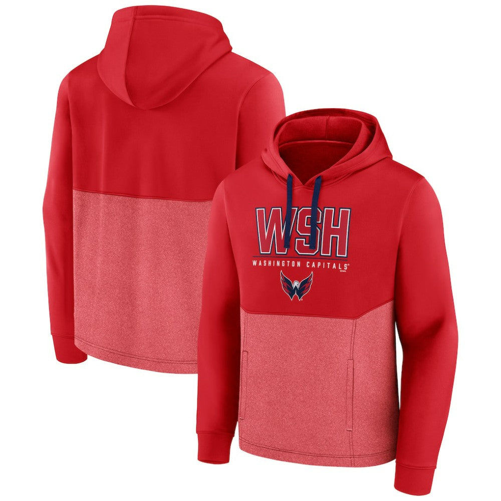 Washington Capitals Fanatics Successful Tri-Blend Pullover Hoodie - Red | Fanatics Clearance