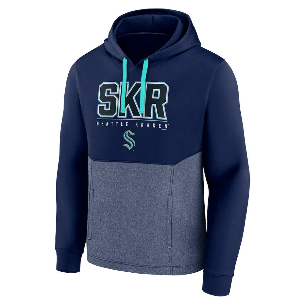 Seattle Kraken Fanatics Successful Tri-Blend Pullover Hoodie - Deep Sea Blue | Fanatics Clearance