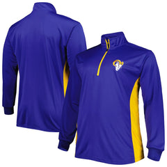 Los Angeles Rams Big & Tall Quarter-Zip Top - Royal - NFL