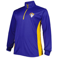 Los Angeles Rams Big & Tall Quarter-Zip Top - Royal - NFL