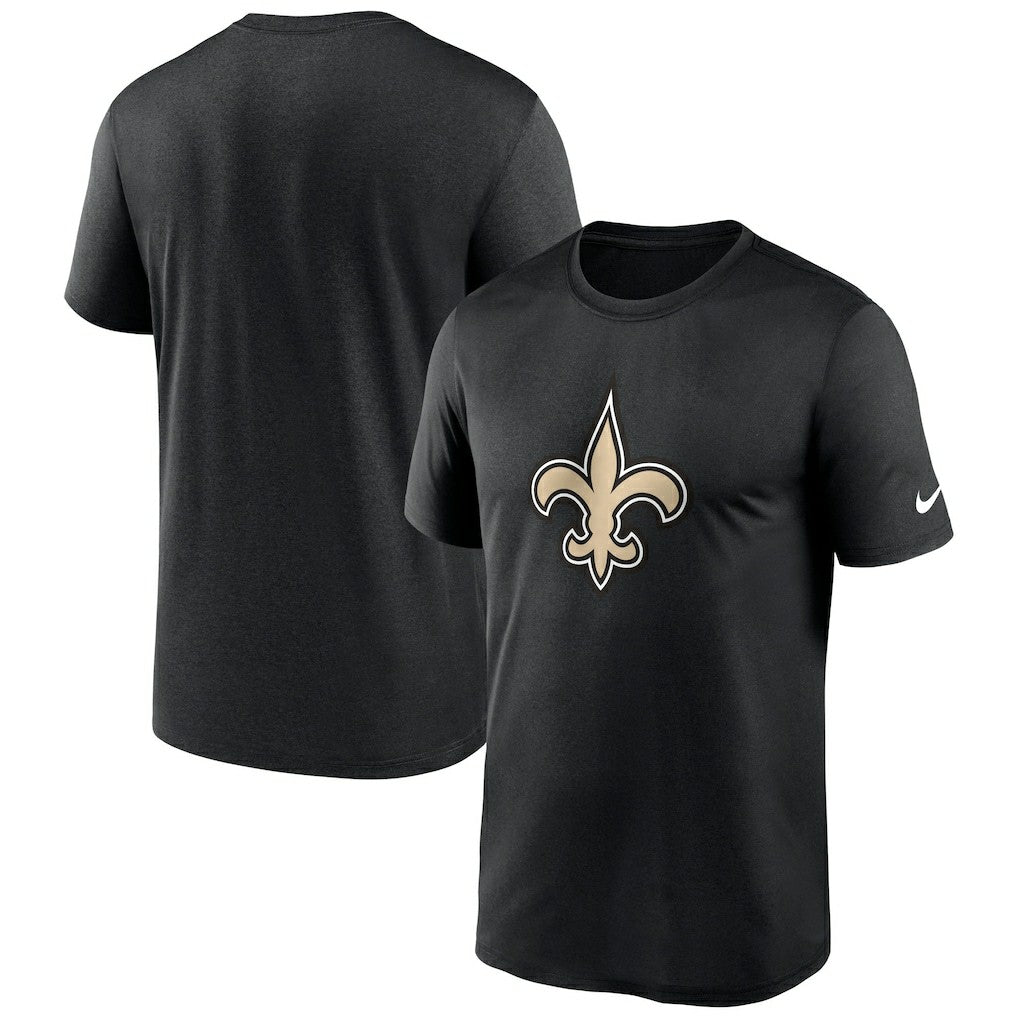 New Orleans Saints Primetime Legend Logo Performance T-Shirt - Black - Nike