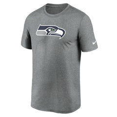 Seattle Seahawks Primetime Legend Logo Performance T-Shirt - Heather Charcoal - Nike