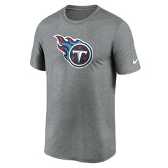 Tennessee Titans Primetime Legend Logo Performance T-Shirt - Heather Charcoal - Nike