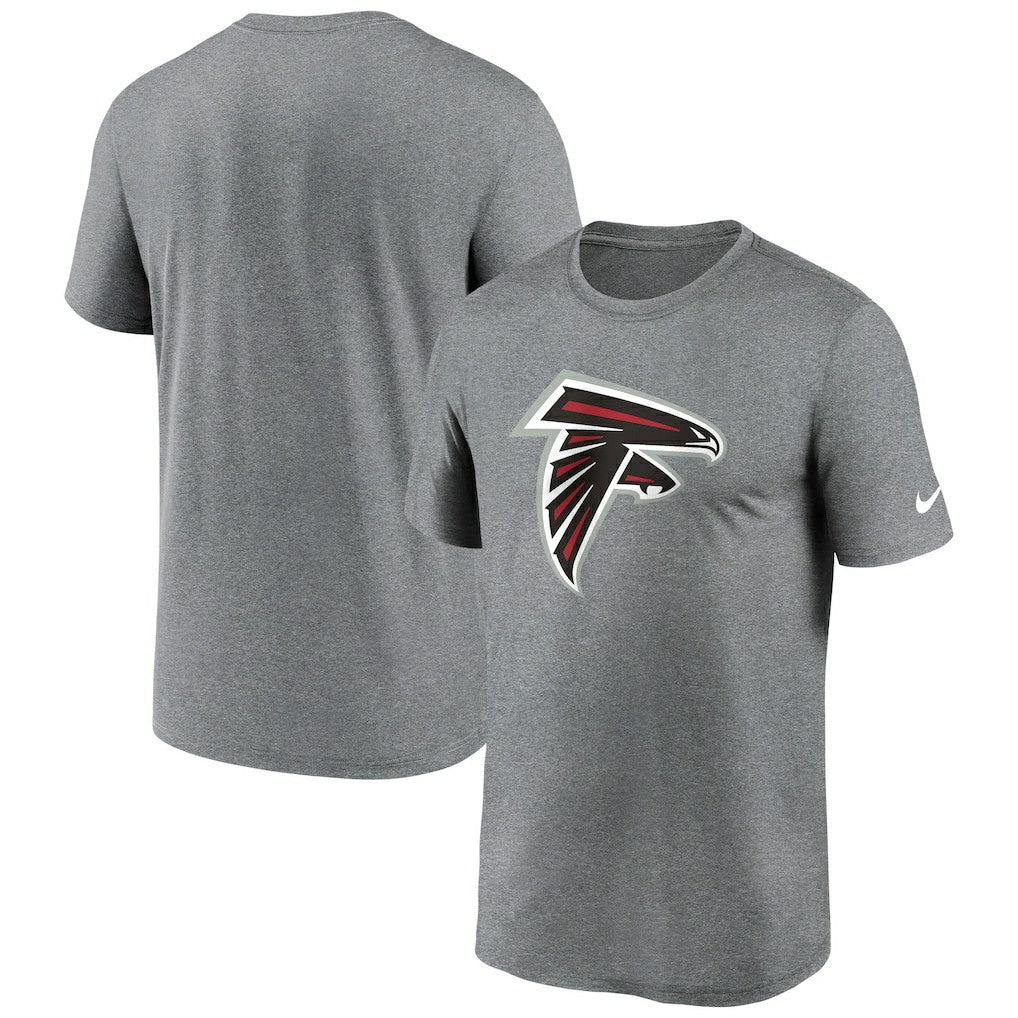 Atlanta Falcons Primetime Legend Logo Performance T-Shirt - Heather Charcoal - Nike