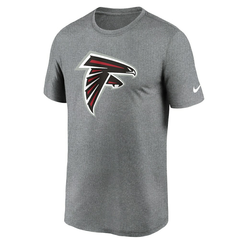 Atlanta Falcons Primetime Legend Logo Performance T-Shirt - Heather Charcoal - Nike
