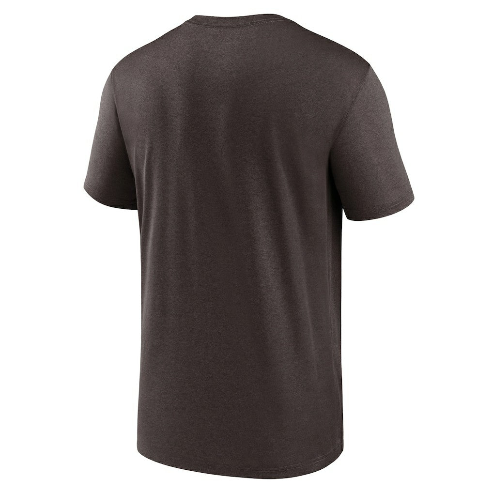 Cleveland Browns Primetime Legend Logo Performance T-Shirt - Brown - Nike