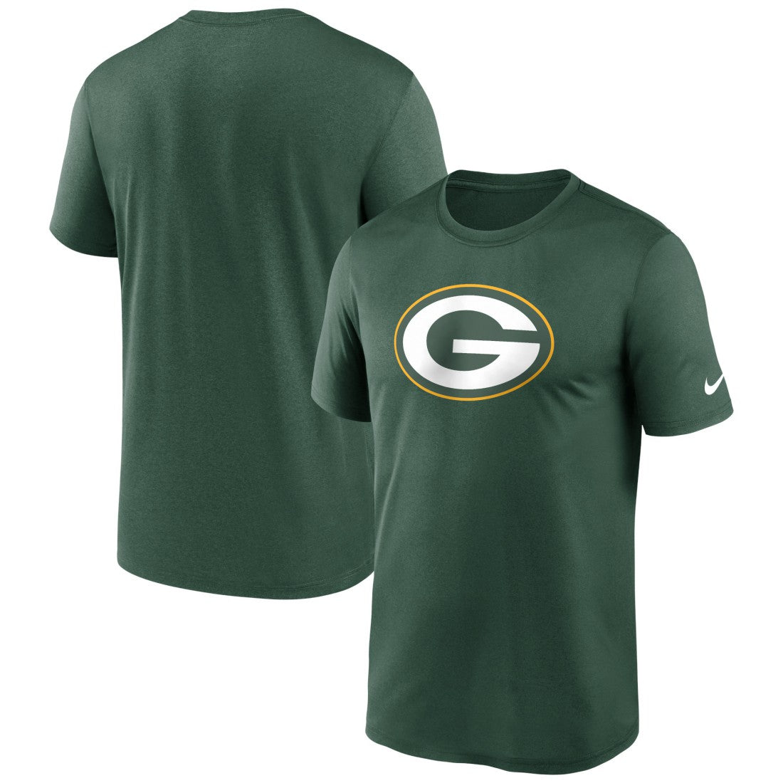Green Bay Packers Primetime Legend Logo Performance T-Shirt - Green - Nike