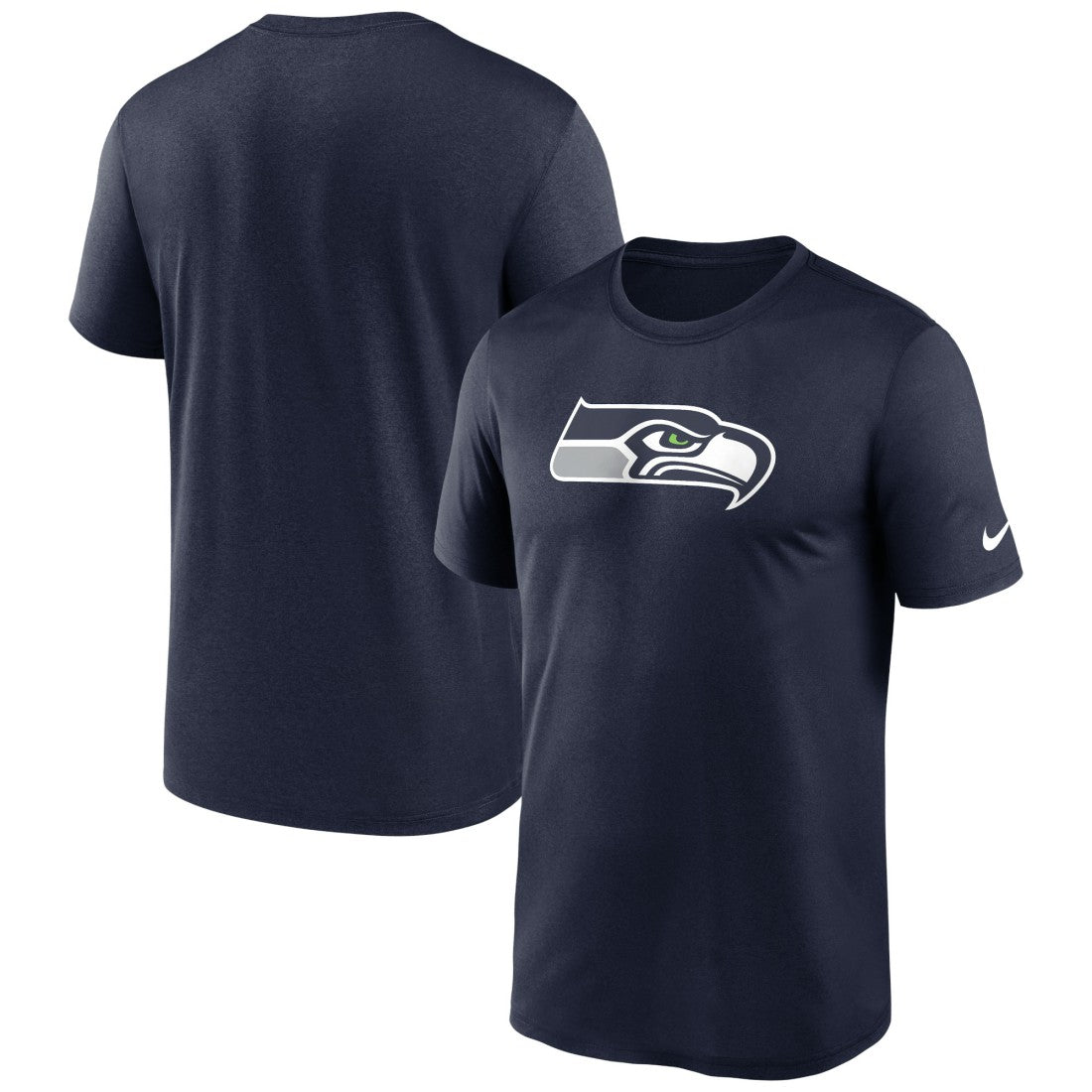 Seattle Seahawks Primetime Legend Logo Performance T-Shirt - College Navy - Nike