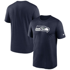 Seattle Seahawks Primetime Legend Logo Performance T-Shirt - College Navy - Nike