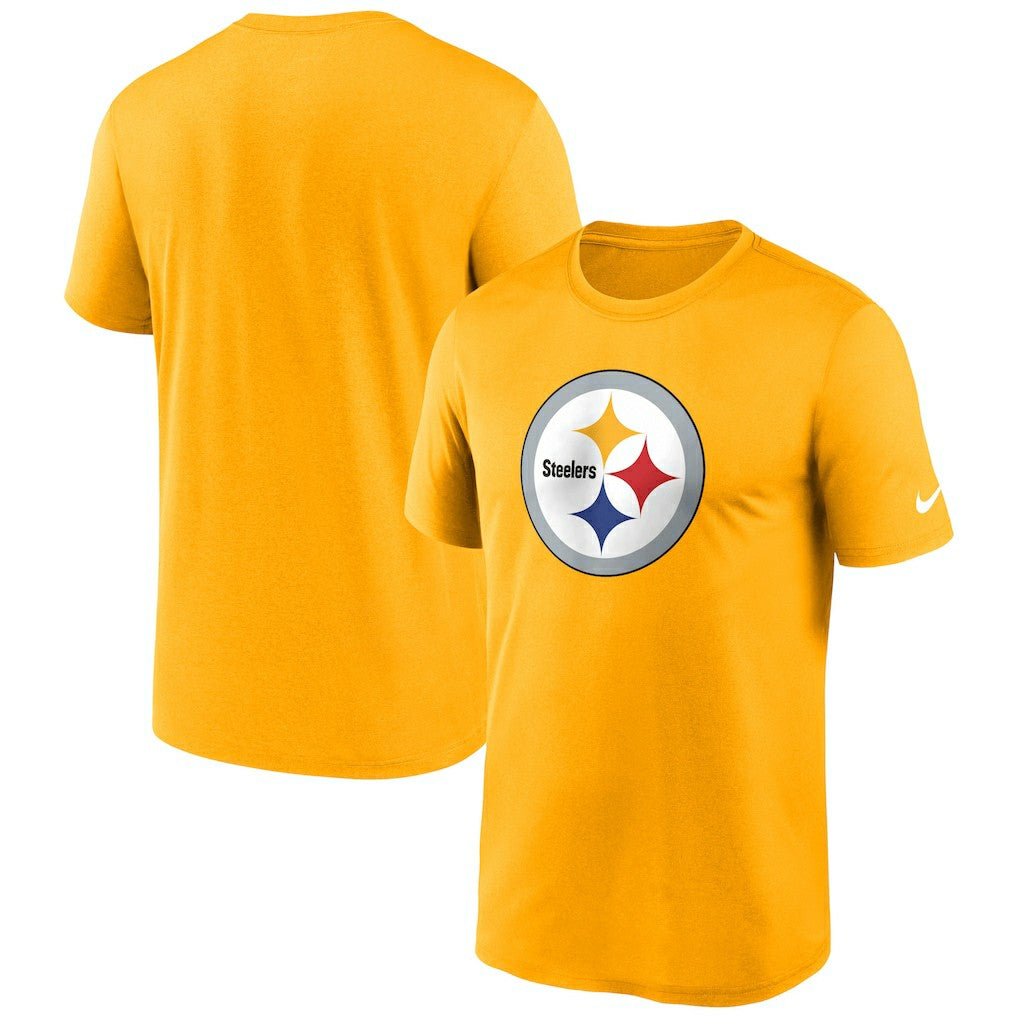 Pittsburgh Steelers Primetime Legend Logo Performance T-Shirt - Gold - Nike