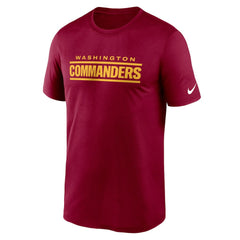 Washington Commanders Legend Wordmark Performance T-Shirt - Burgundy - Nike