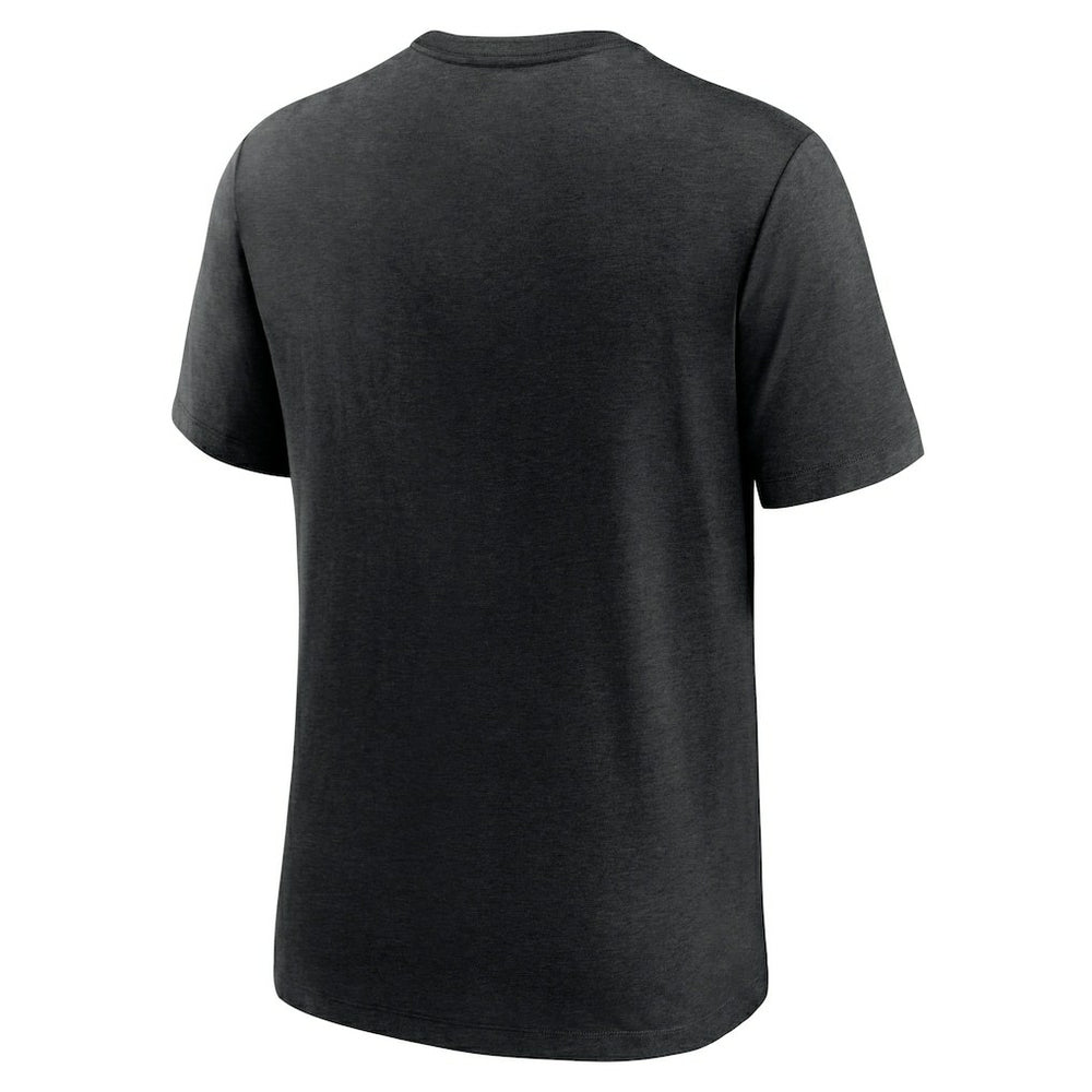 New Orleans Saints Team Tri-Blend T-Shirt - Heather Black - Nike