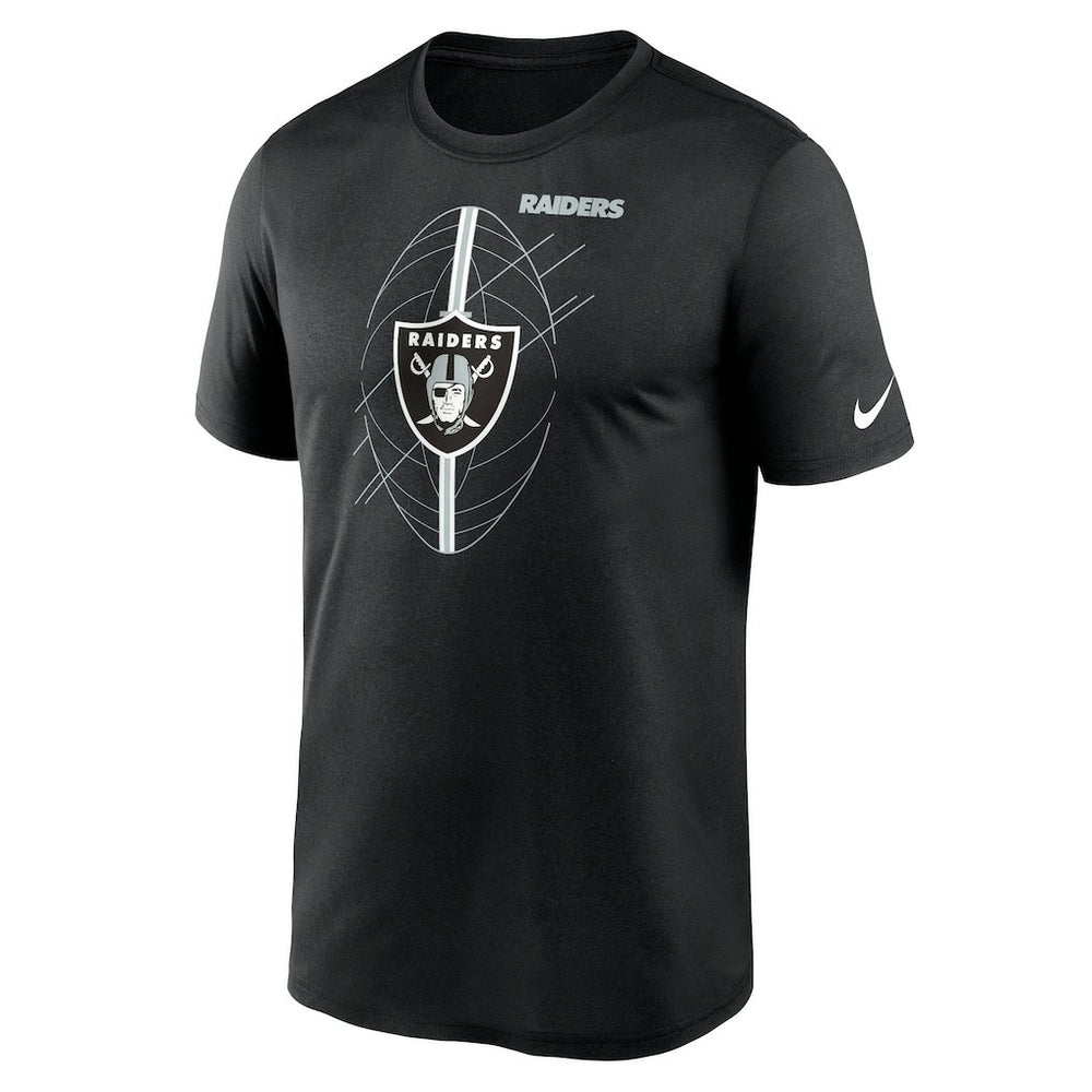 Las Vegas Raiders Big & Tall Legend Icon Performance T-Shirt - Black - Nike