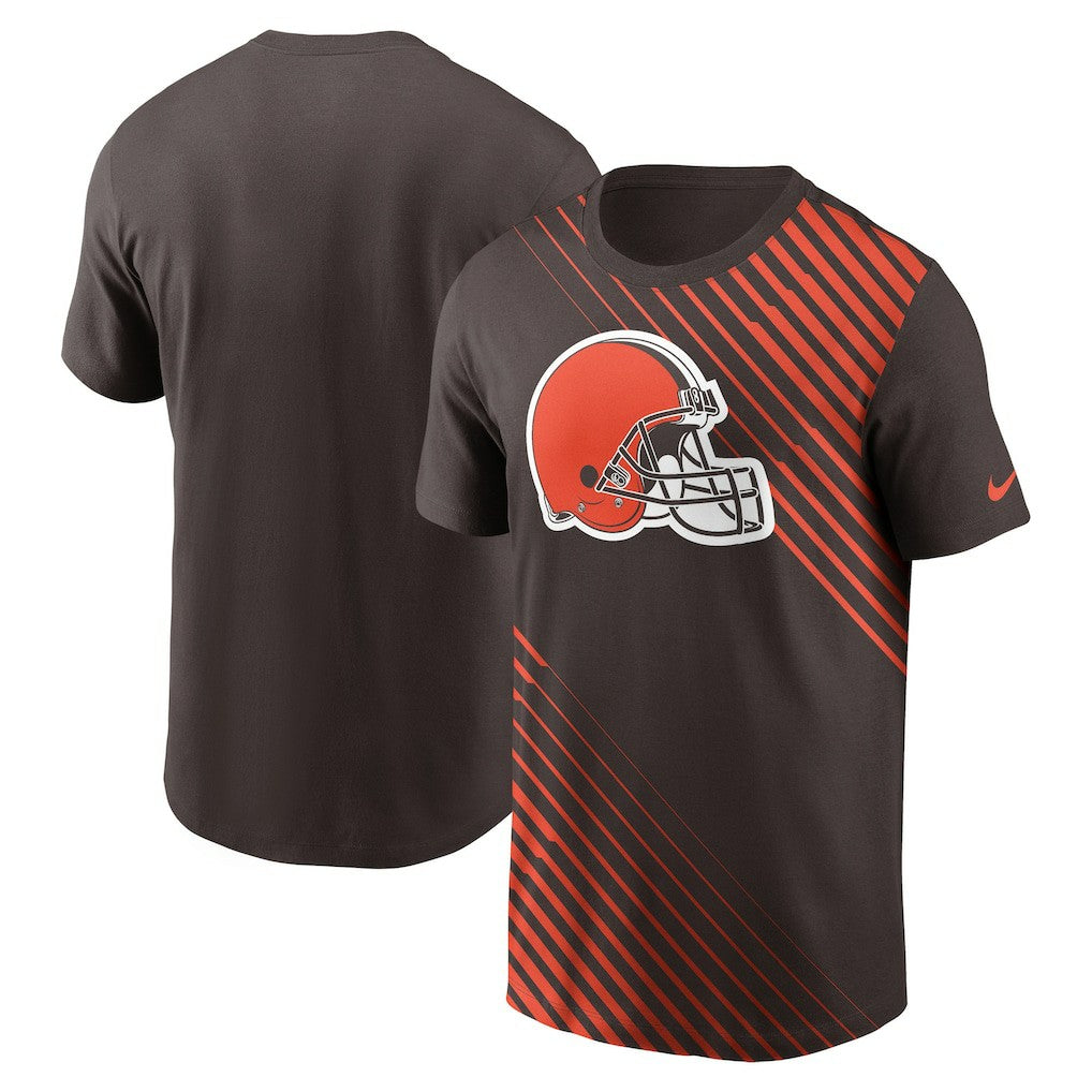 Cleveland Browns Yard Line Fashion Asbury T-Shirt - Brown - Nike