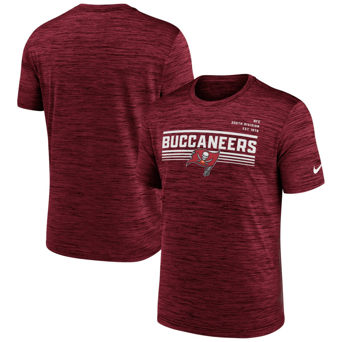 Tampa Bay Buccaneers Yardline Velocity Performance T-Shirt - Red - Nike