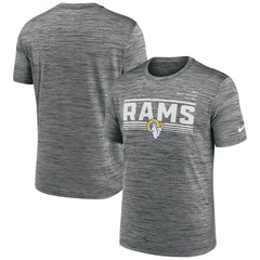 Los Angeles Rams Yardline Velocity Performance T-Shirt - Gray - Nike
