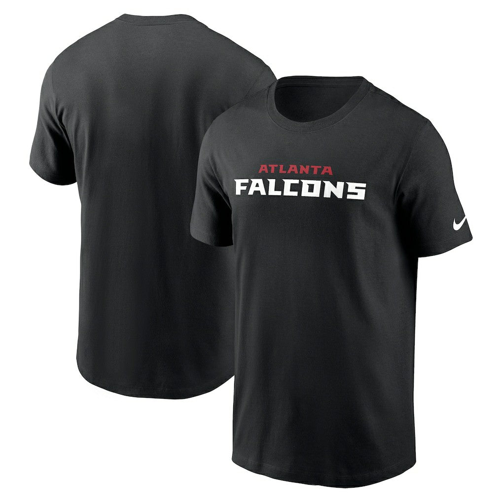 Atlanta Falcons Team Wordmark Essential T-Shirt - Black - Nike
