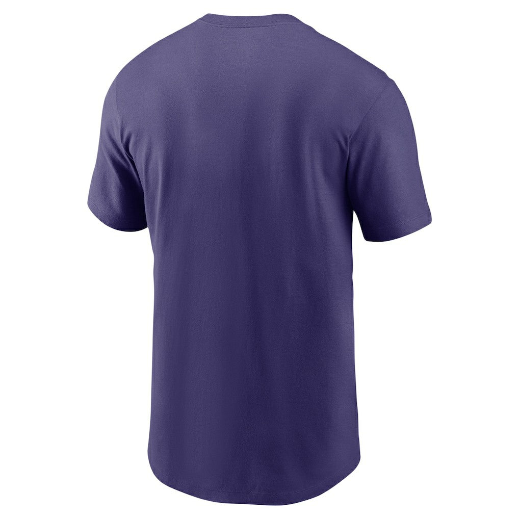 Baltimore Ravens Team Wordmark Essential T-Shirt - Purple - Nike
