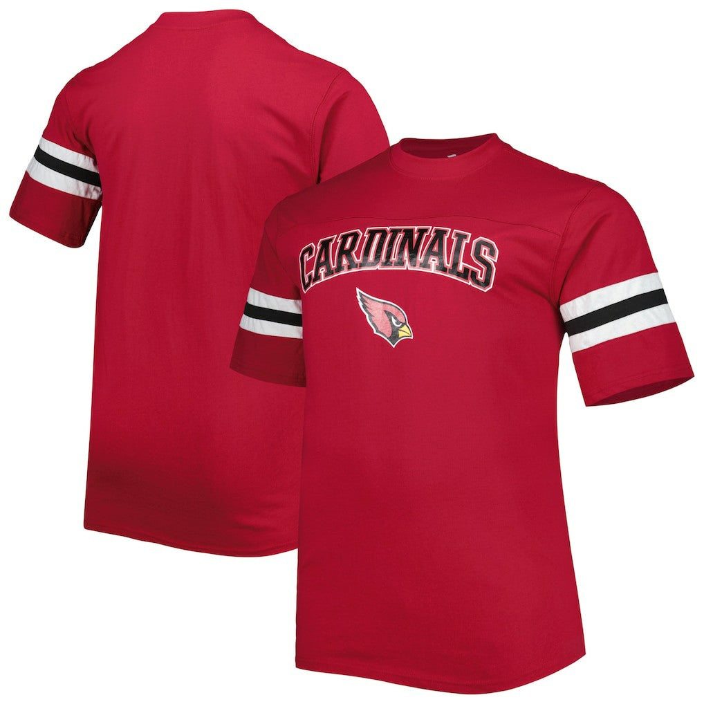 Arizona Cardinals Big & Tall Arm Stripe T-Shirt - Cardinal - NFL