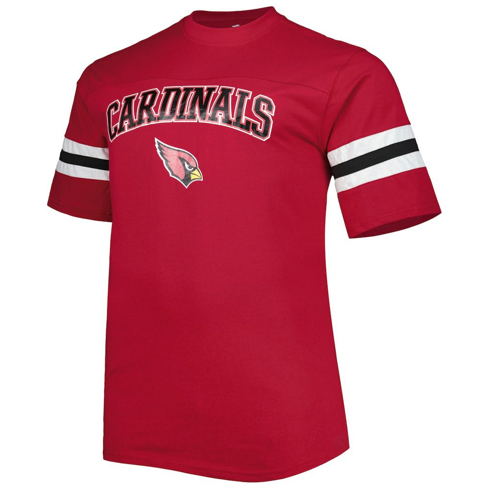 Arizona Cardinals Big & Tall Arm Stripe T-Shirt - Cardinal - NFL